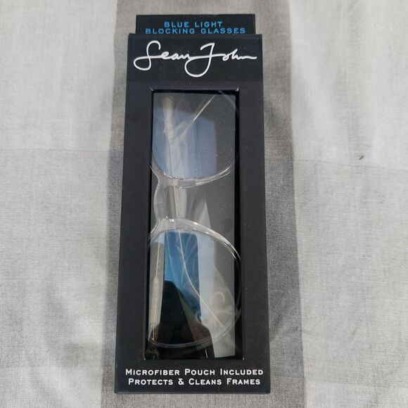 NIB Sean John Blue Light Blocking‎ Glasses Kings (Black) Power +0.00 - Picture 1 of 4